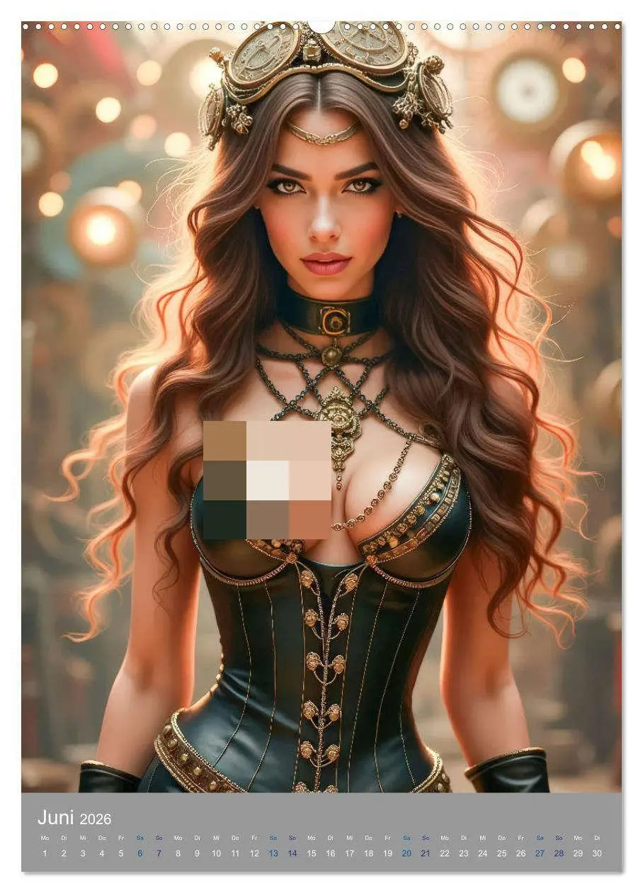 Bild: 9783457265642 | Steampunk Zirkus-Diven (Wandkalender 2026 DIN A2 hoch), CALVENDO...