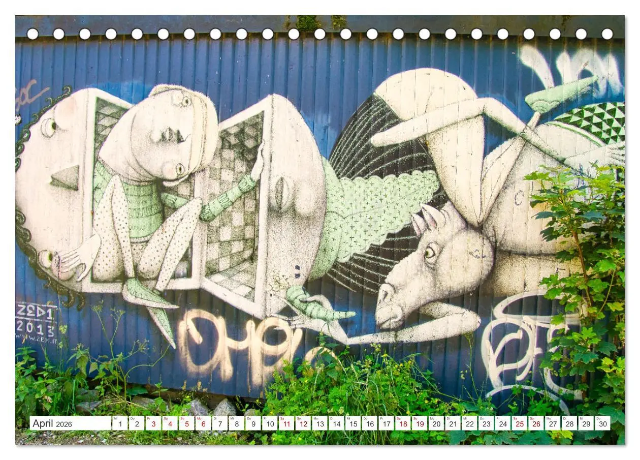 Bild: 9783457645642 | Graffiti: Die Kunst der Straße (Tischkalender 2026 DIN A5 quer),...