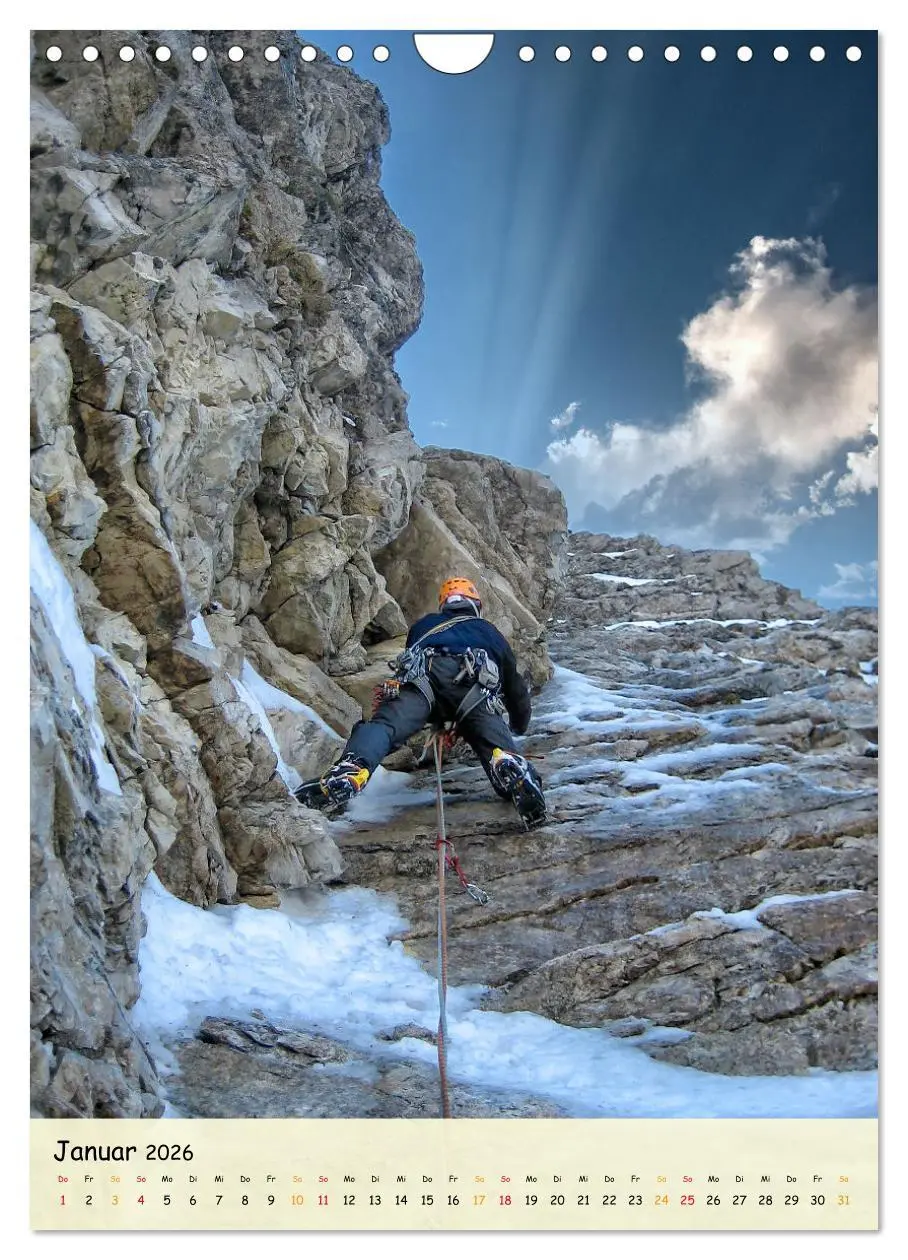 Bild: 9783516355642 | Klettern - Adrenalin pur (Wandkalender 2026 DIN A4 hoch), CALVENDO...