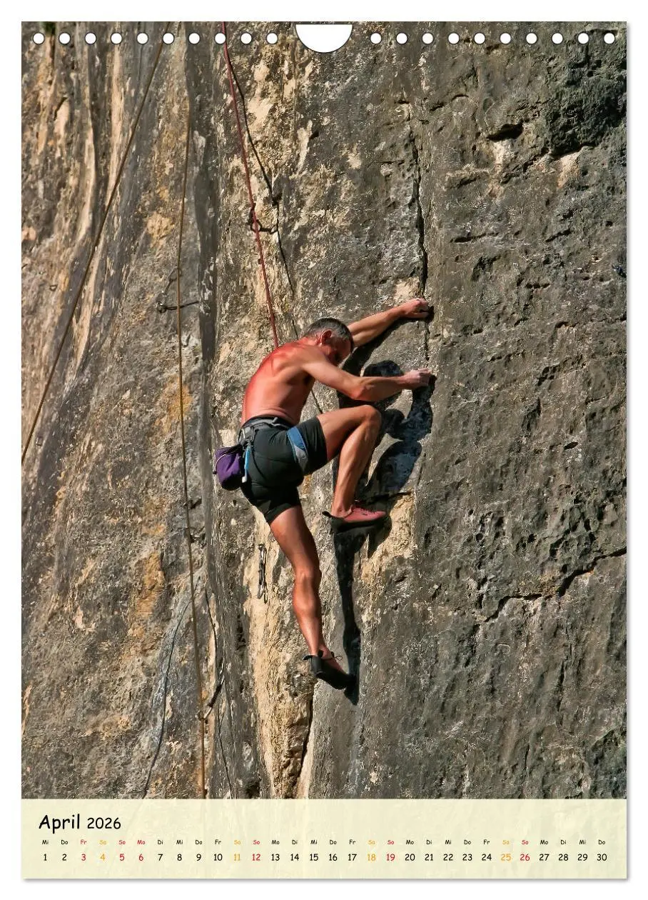 Bild: 9783516355642 | Klettern - Adrenalin pur (Wandkalender 2026 DIN A4 hoch), CALVENDO...