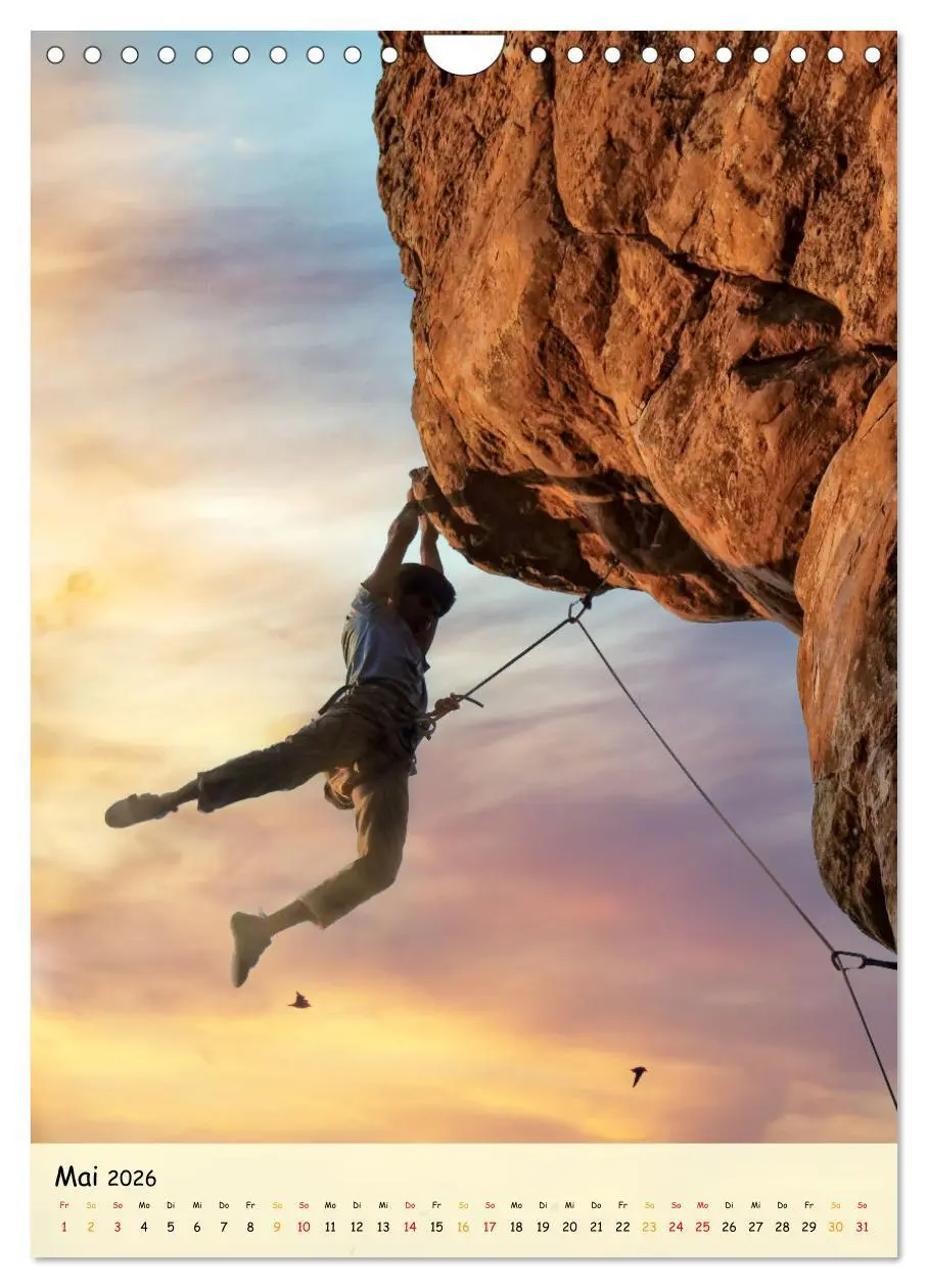 Bild: 9783516355642 | Klettern - Adrenalin pur (Wandkalender 2026 DIN A4 hoch), CALVENDO...