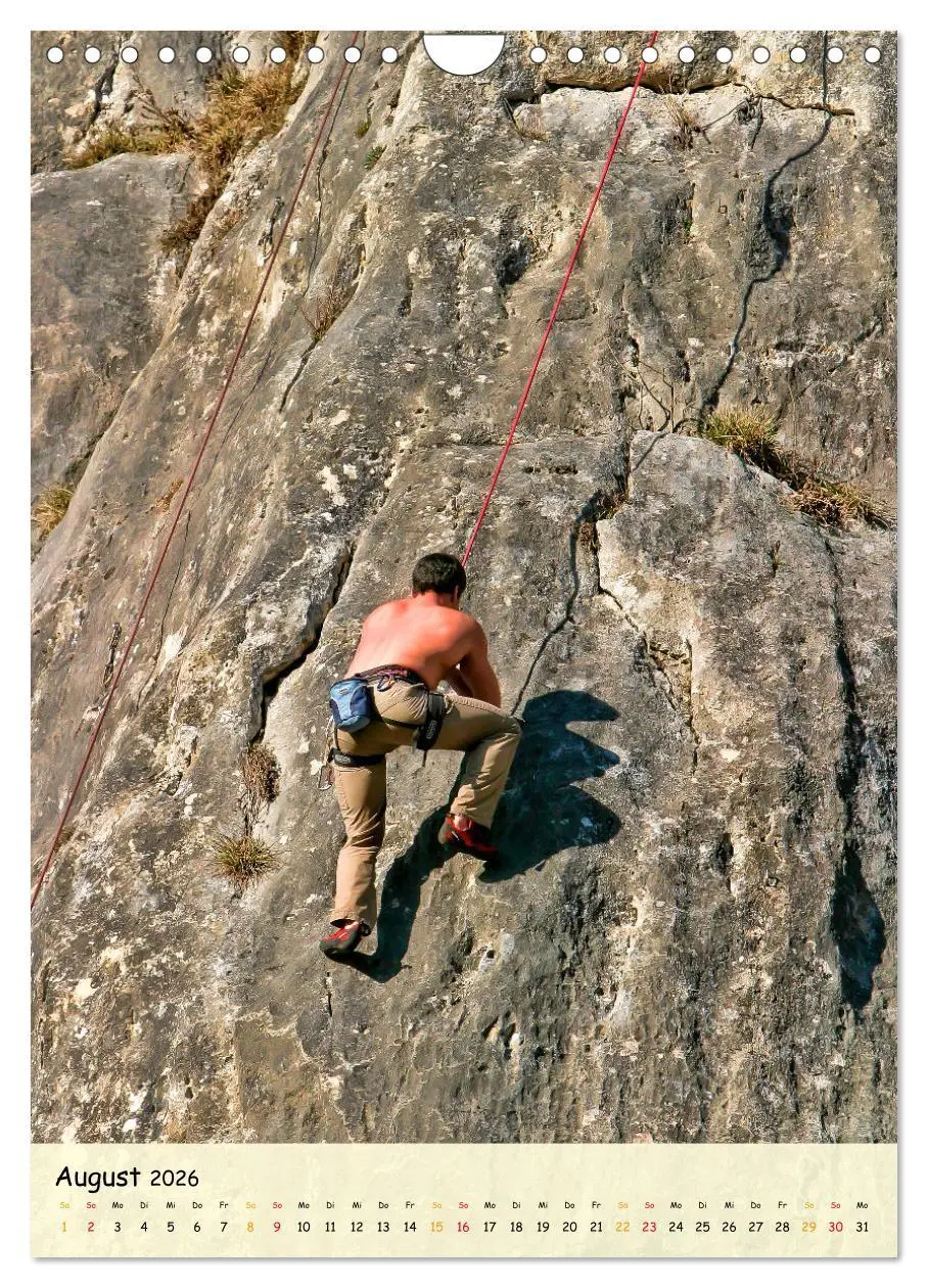 Bild: 9783516355642 | Klettern - Adrenalin pur (Wandkalender 2026 DIN A4 hoch), CALVENDO...
