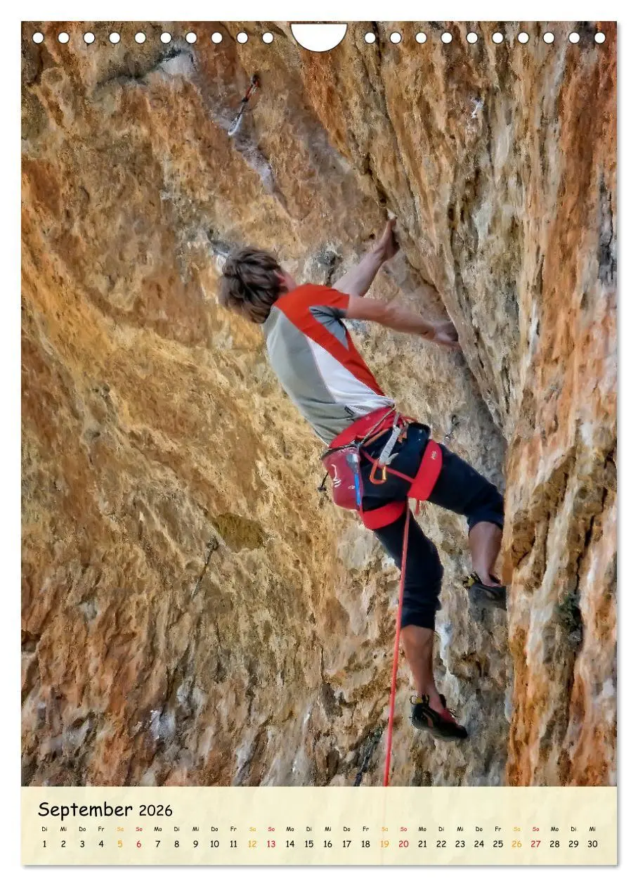Bild: 9783516355642 | Klettern - Adrenalin pur (Wandkalender 2026 DIN A4 hoch), CALVENDO...