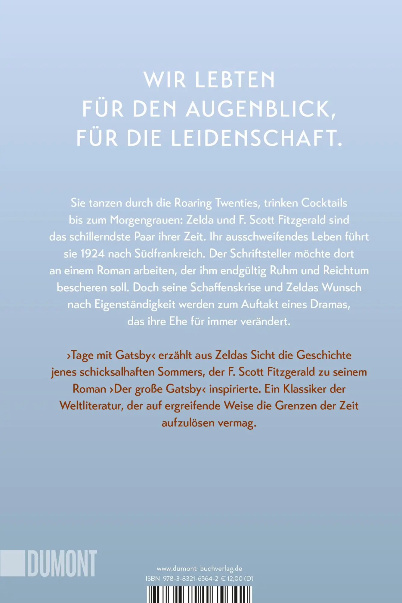 Rückseite: 9783832165642 | Tage mit Gatsby | Roman | Joséphine Nicolas | Taschenbuch | 416 S.