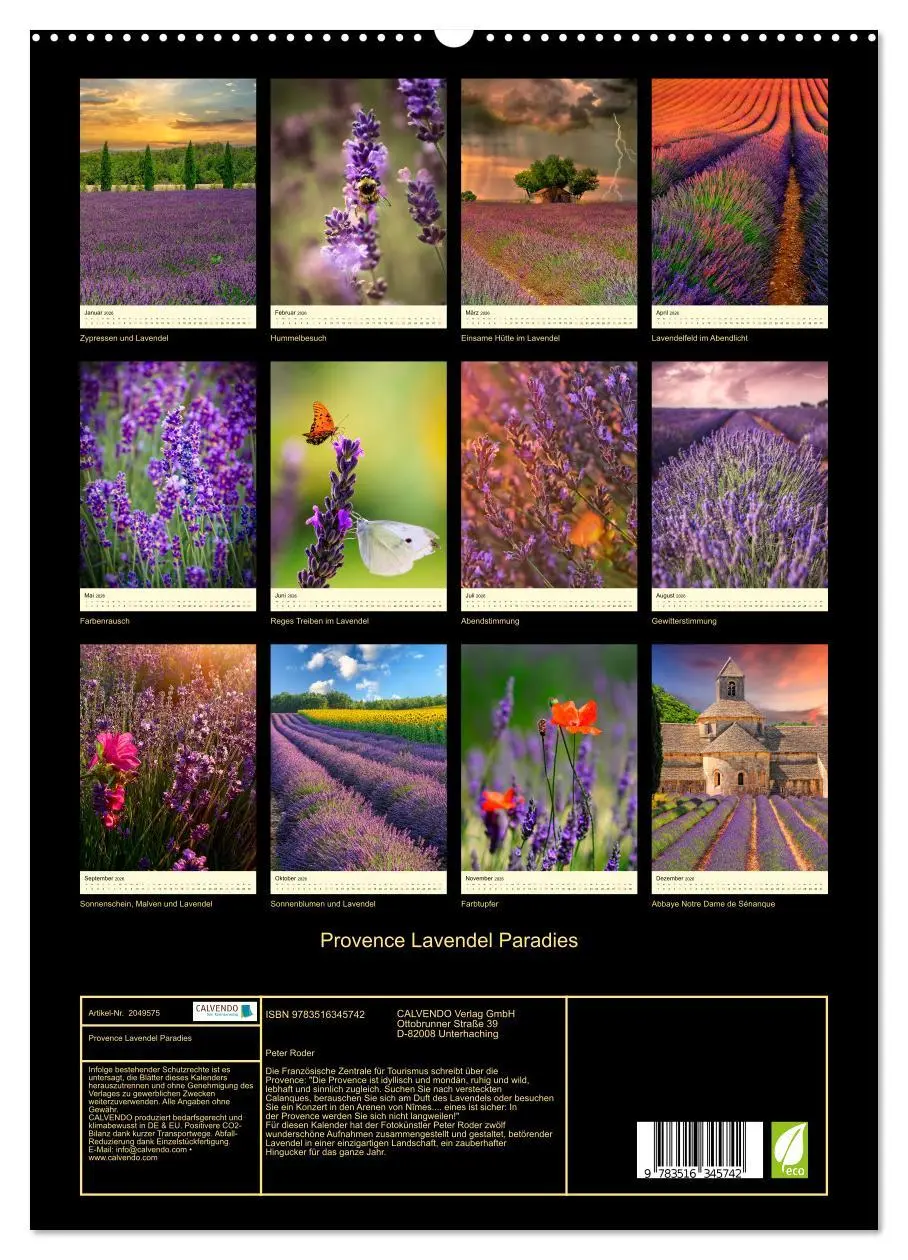 Bild: 9783516345742 | Provence Lavendel Paradies (hochwertiger Premium Wandkalender 2026...