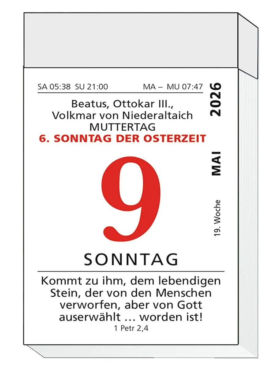 Bild: 9783746265742 | Mit Gottes Wort von Tag zu Tag 2026 | Tagesabreißkalender | Kalender