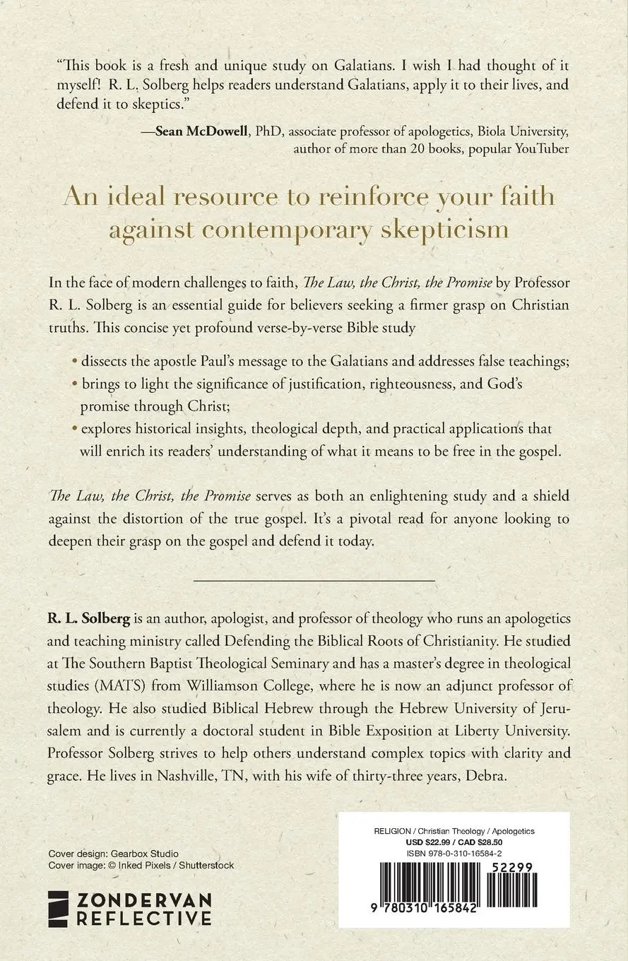 Rückseite: 9780310165842 | The Law, the Christ, the Promise | R. L. Solberg | Taschenbuch | 2025
