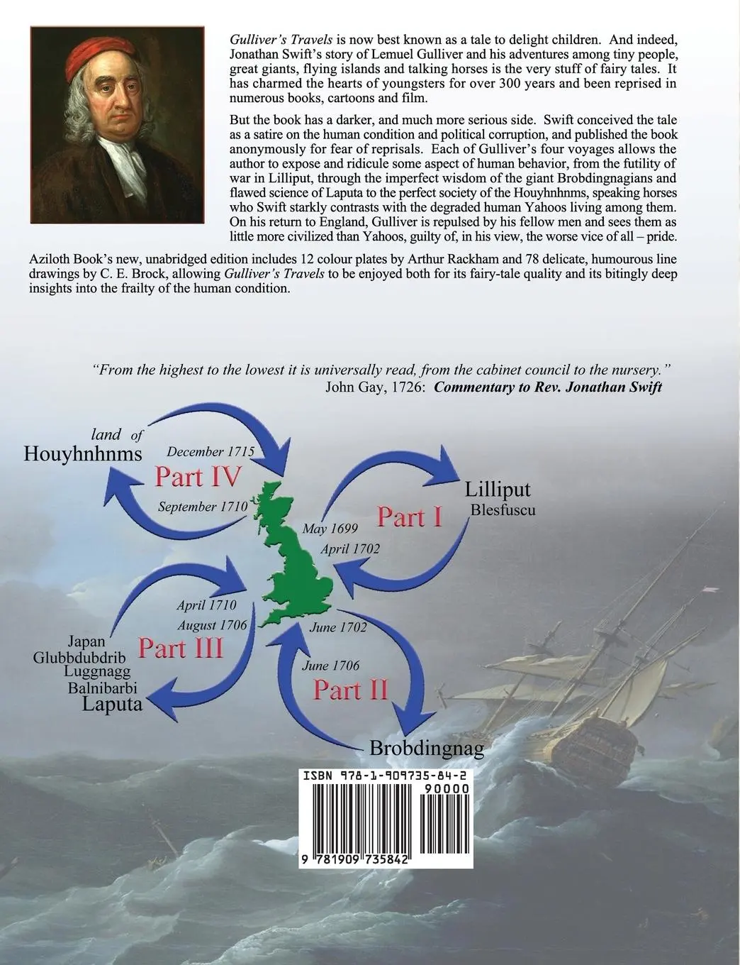 Rückseite: 9781909735842 | Gulliver's Travels | Jonathan Swift | Taschenbuch | Englisch | 2015