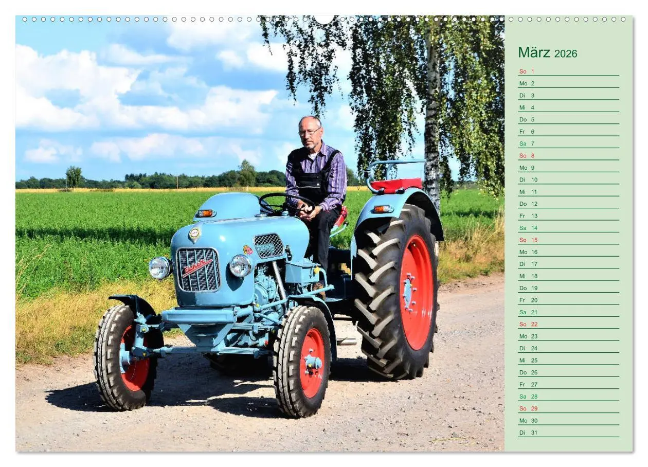 Bild: 9783457935842 | Oldtimer-Trecker on Tour (Wandkalender 2026 DIN A2 quer), CALVENDO...