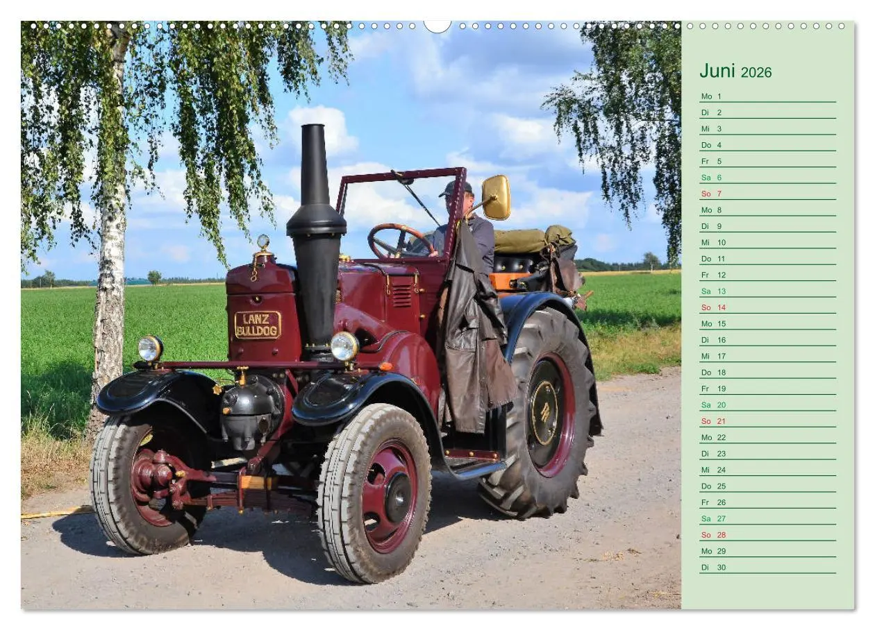 Bild: 9783457935842 | Oldtimer-Trecker on Tour (Wandkalender 2026 DIN A2 quer), CALVENDO...