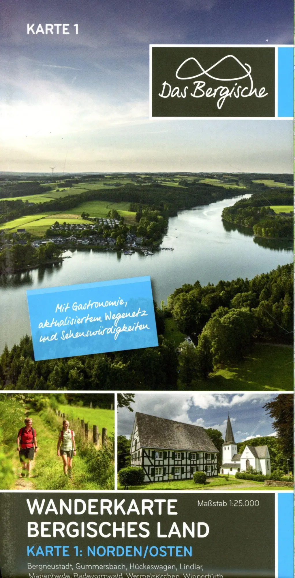 Cover: 9783936405842 | Wanderkarte Bergisches Land 1:25.000 | Wanderkarte 1 Norden/Osten