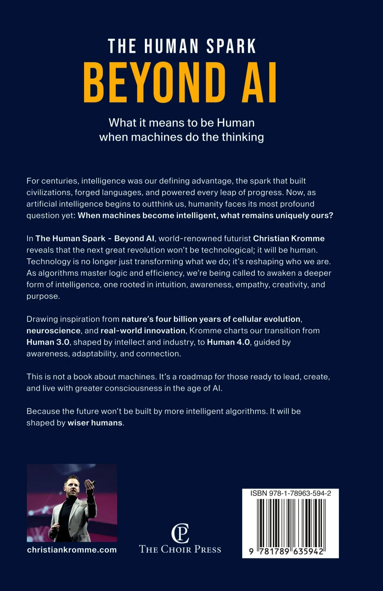 Rückseite: 9781789635942 | The Human Spark - Beyond AI | Christian Kromme | Taschenbuch | 2026