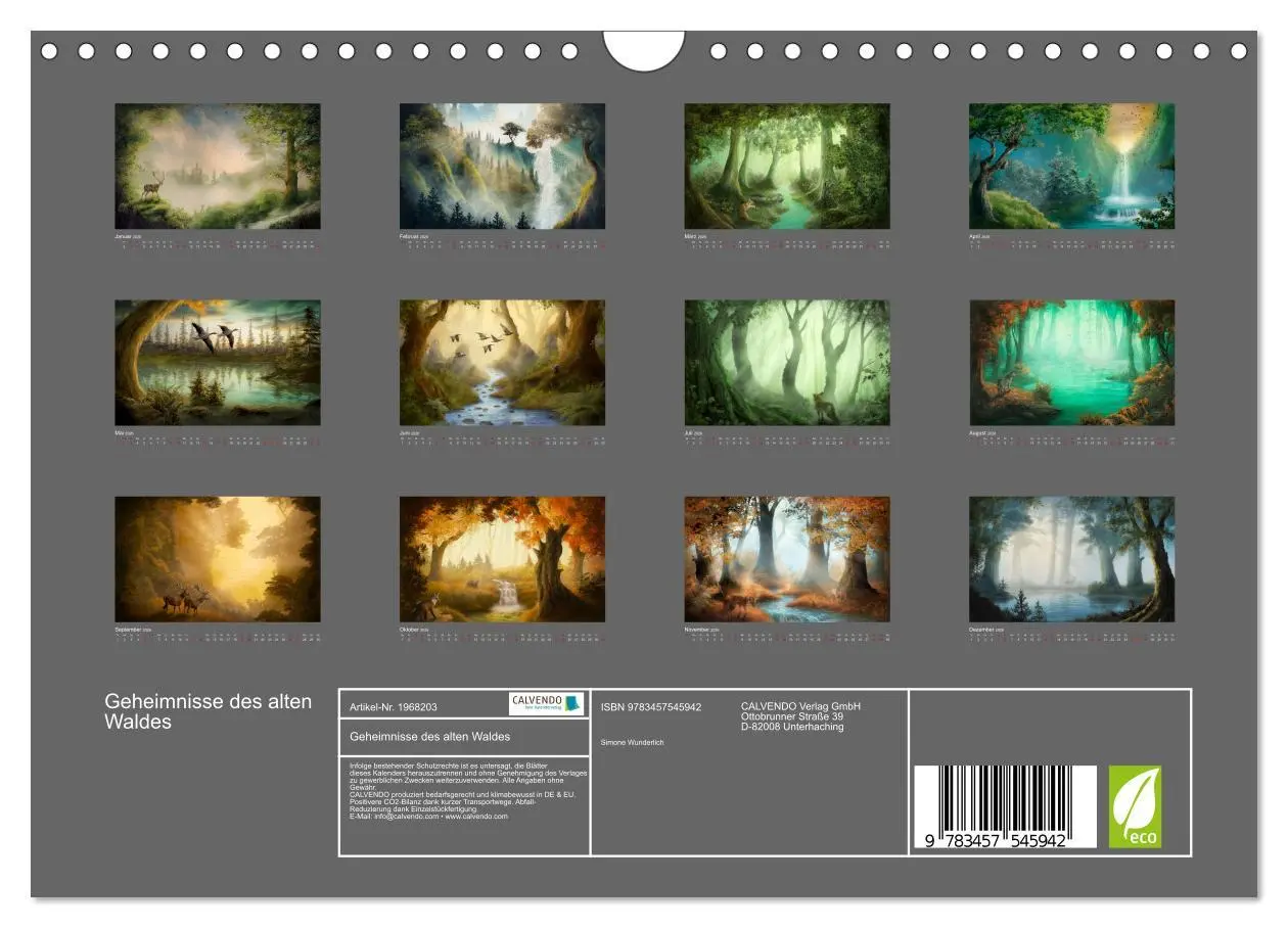 Bild: 9783457545942 | Geheimnisse des alten Waldes (Wandkalender 2026 DIN A4 quer),...