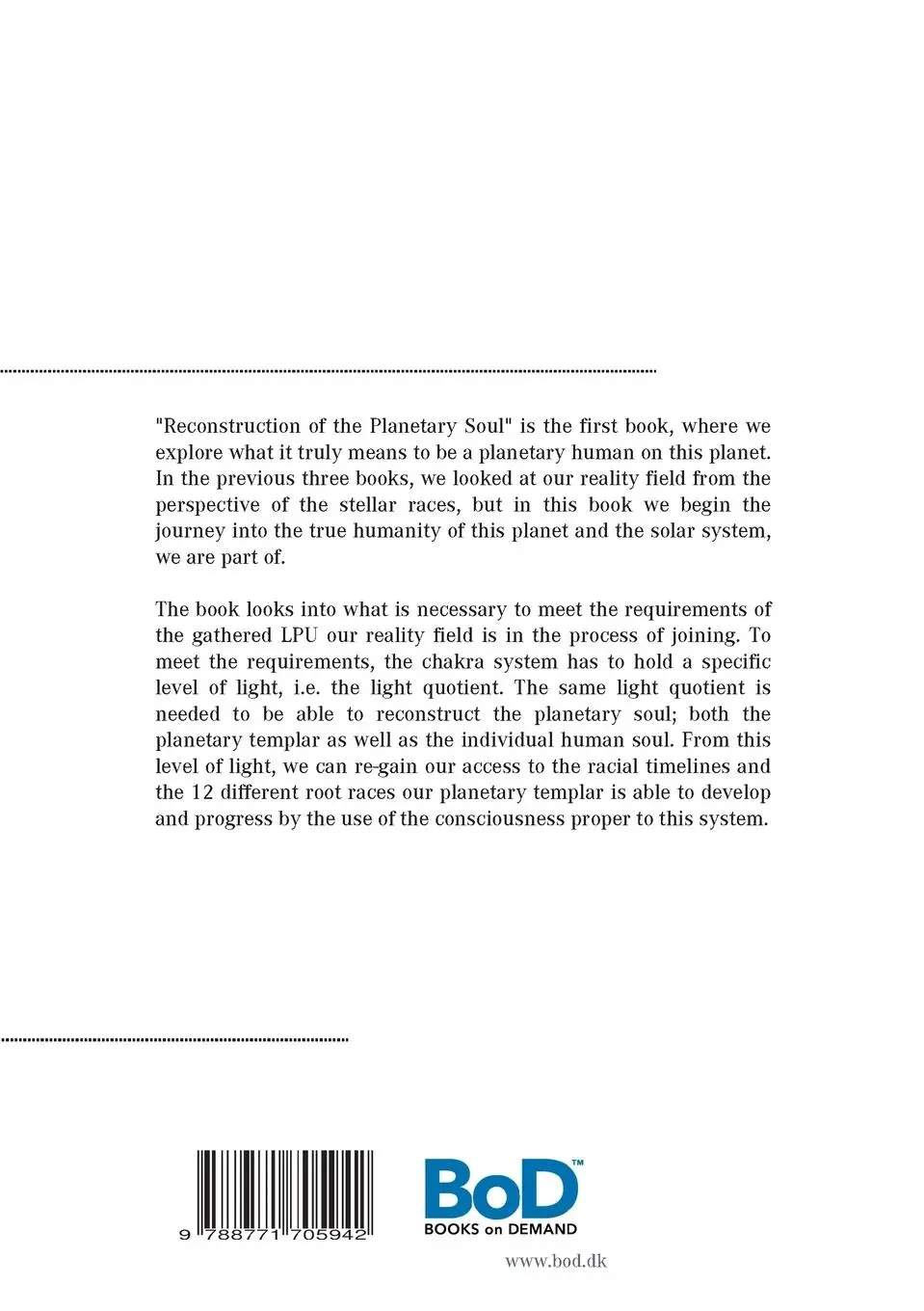 Rückseite: 9788771705942 | Reconstruction of the Planetary Soul | Randi Green | Taschenbuch