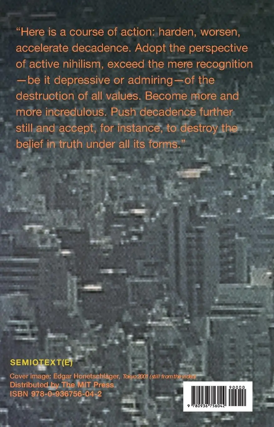 Rückseite: 9780936756042 | Driftworks | Jean-Francois Lyotard | Taschenbuch | Englisch | 1984