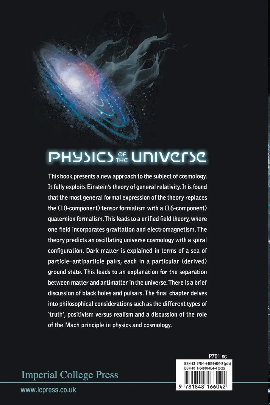 Rückseite: 9781848166042 | PHYSICS OF THE UNIVERSE | Sachs Mendel | Taschenbuch | Englisch | 2010
