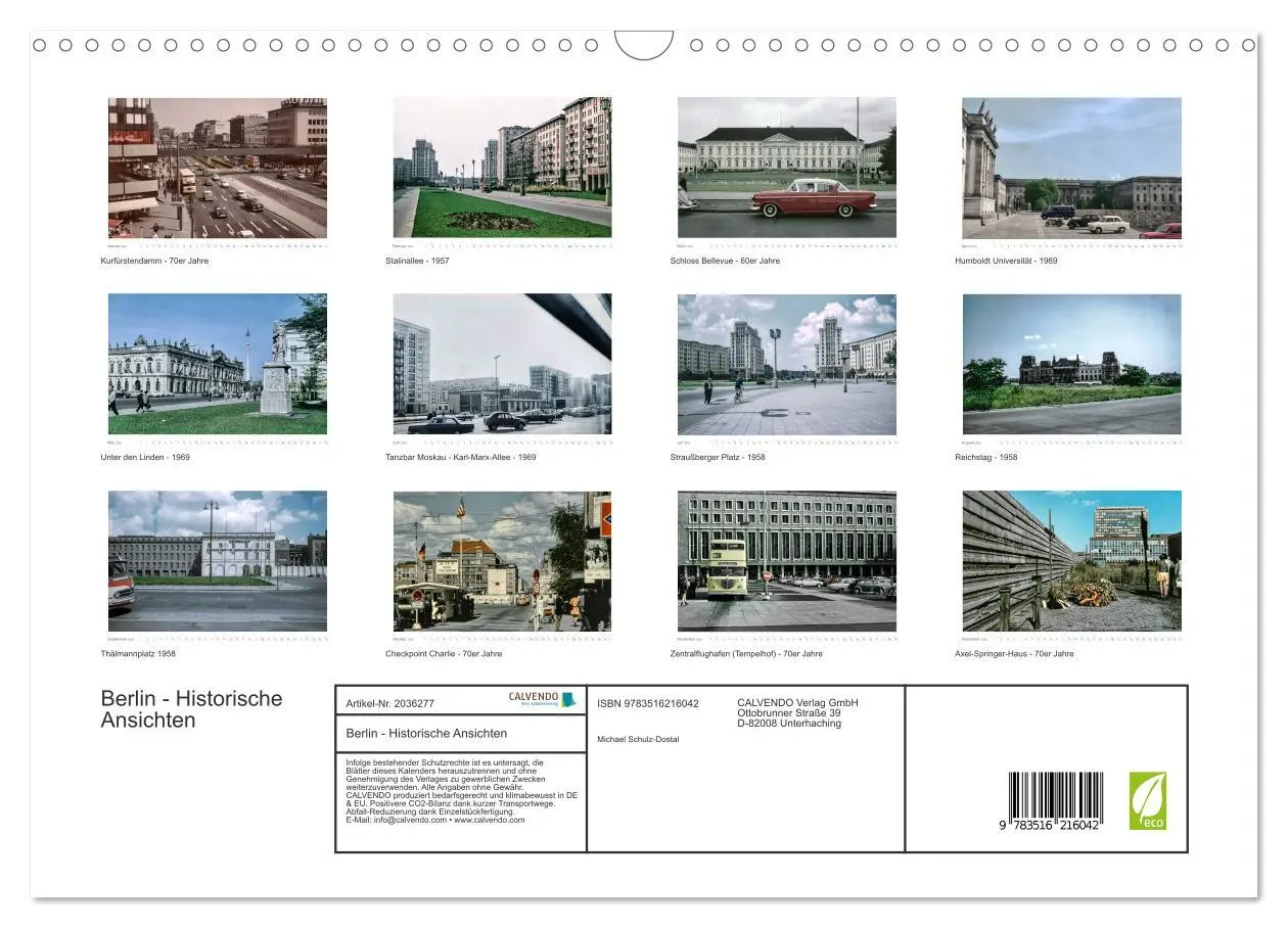 Bild: 9783516216042 | Berlin - Historische Ansichten (Wandkalender 2026 DIN A3 quer),...