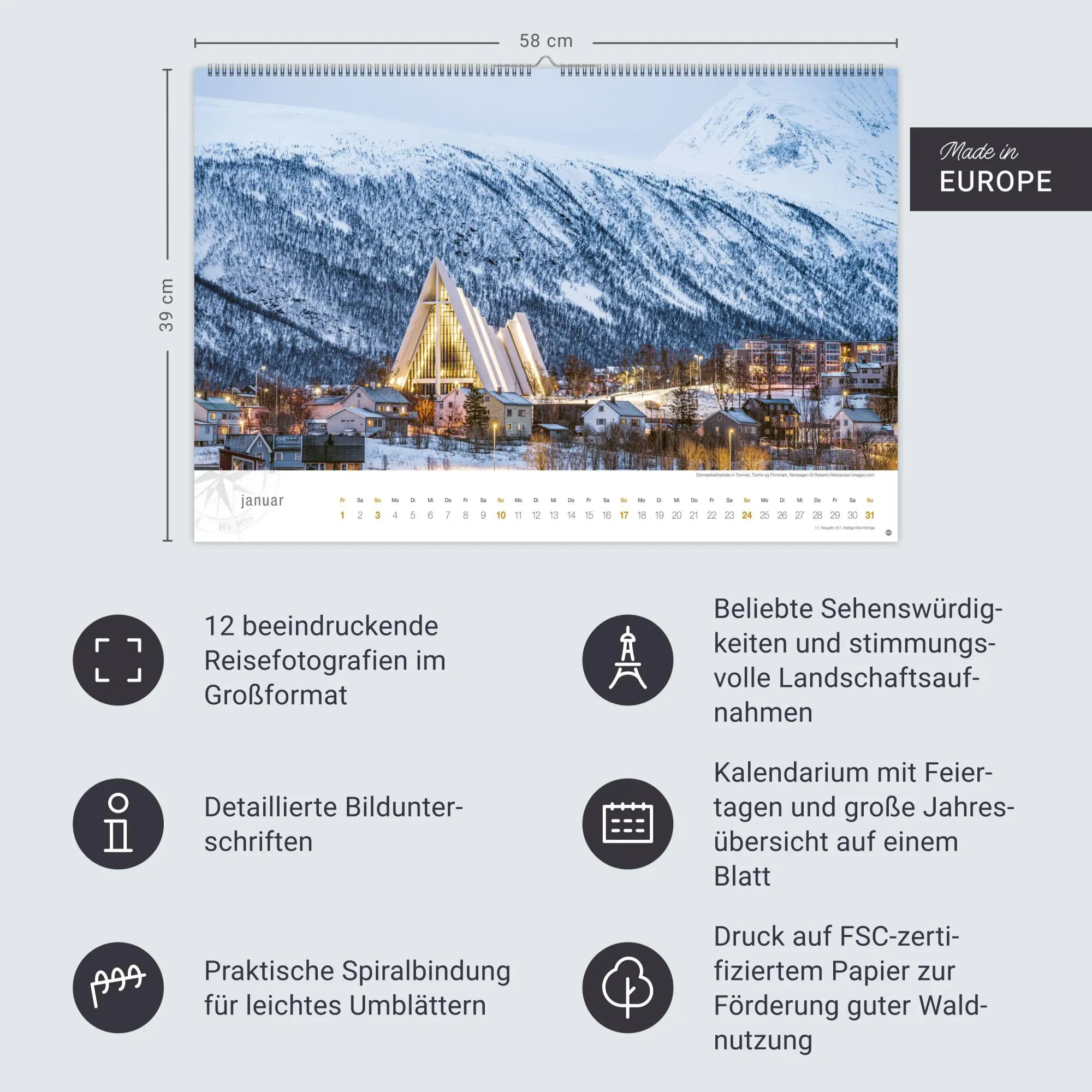 Bild: 9783756416042 | Hurtigruten Globetrotter Kalender 2027 - Von unberührten Fjorden...
