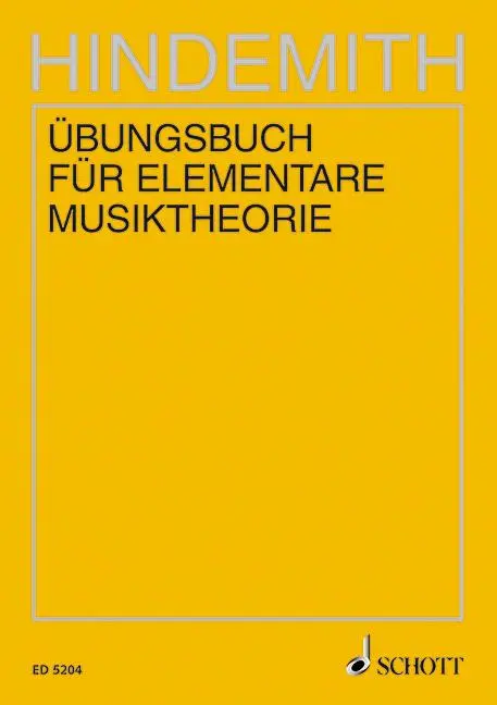 Cover: 9783795716042 | Übungsbuch für elementare Musiktheorie | Paul Hindemith | Taschenbuch