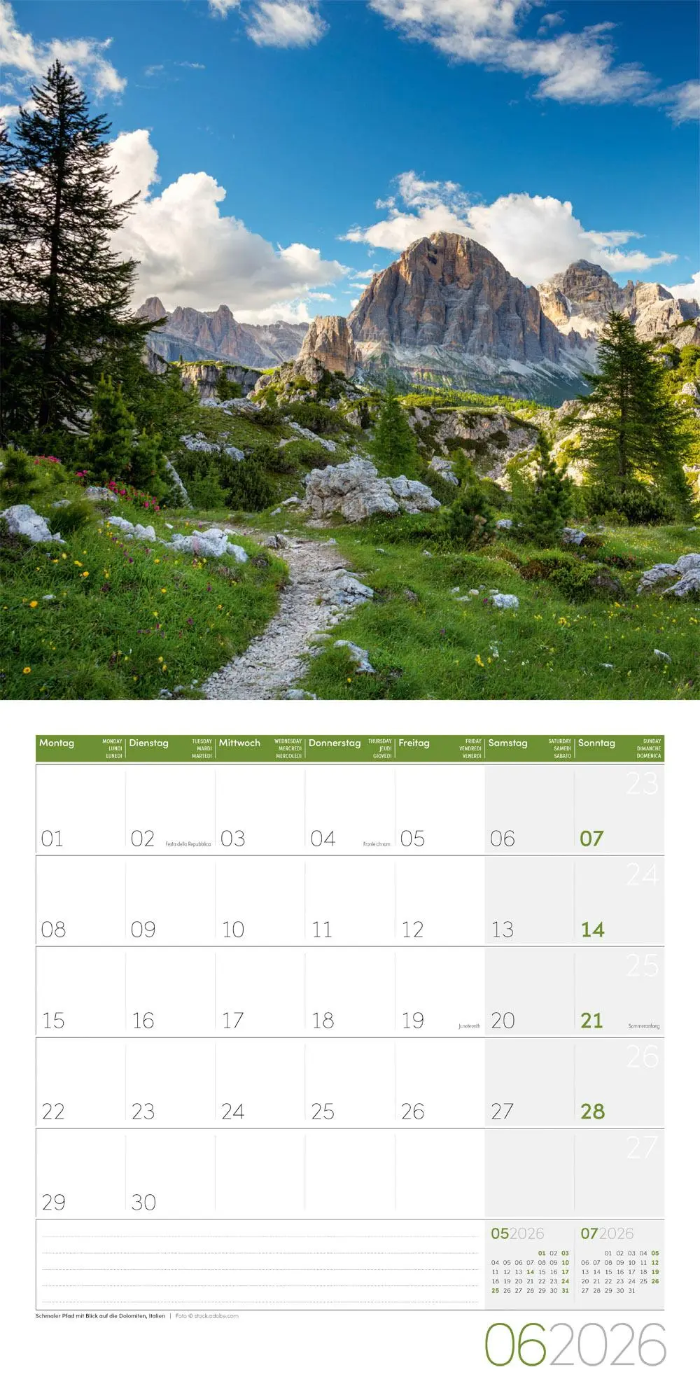 Bild: 9783838446042 | Traumpfade Kalender 2026 - 30x30 | Ackermann Kunstverlag GmbH | 28 S.