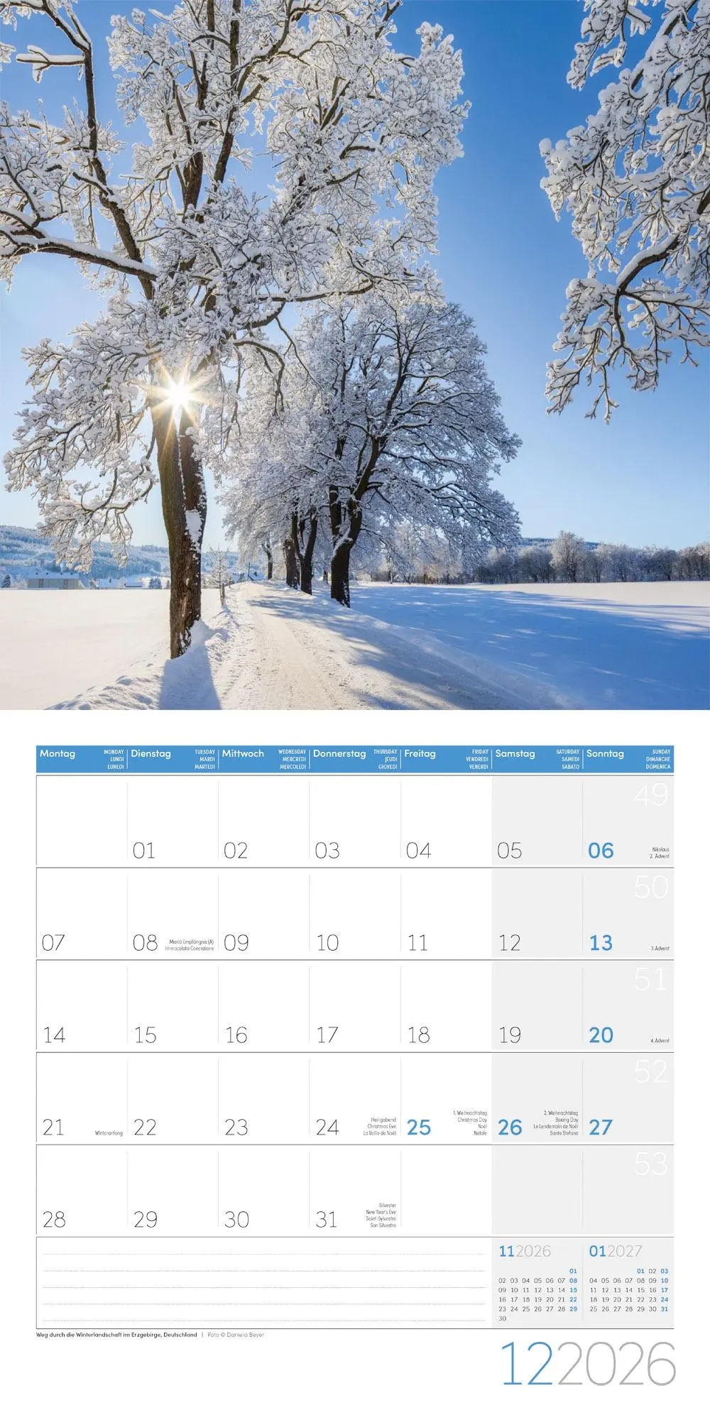 Bild: 9783838446042 | Traumpfade Kalender 2026 - 30x30 | Ackermann Kunstverlag GmbH | 28 S.