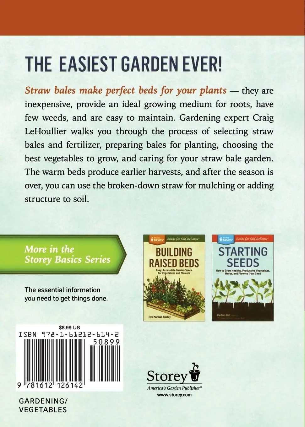 Rückseite: 9781612126142 | Growing Vegetables in Straw Bales | Craig Lehoullier | Taschenbuch