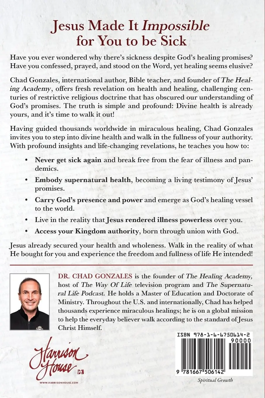 Rückseite: 9781667506142 | Never Be Sick Again | Chad Gonzales | Taschenbuch | Englisch | 2024
