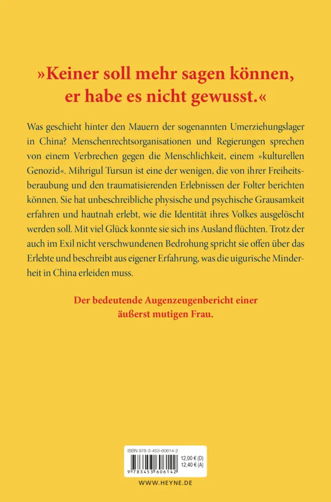 Bild: 9783453606142 | Ort ohne Wiederkehr | Wie ich als Uigurin Chinas Lager überlebte