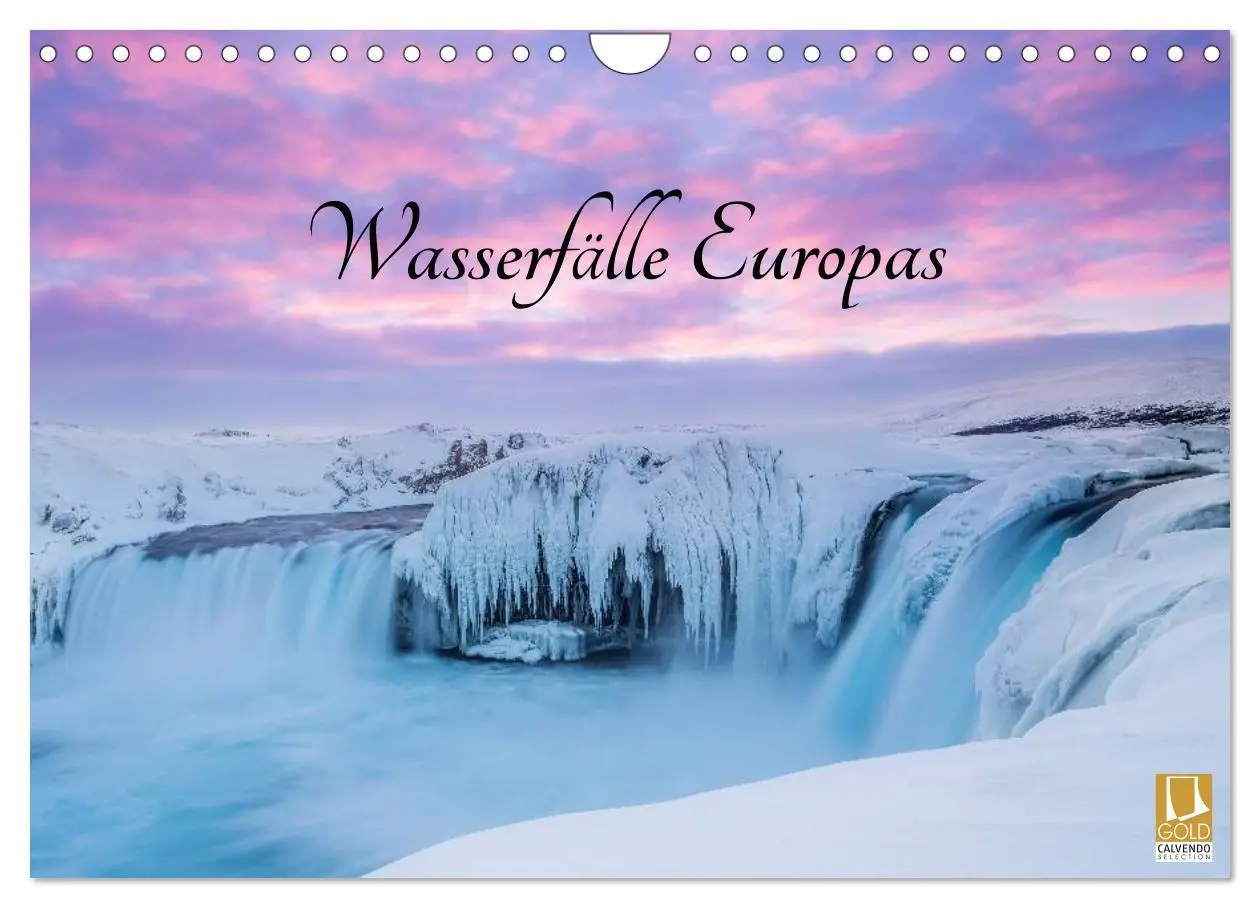 Cover: 9783457976142 | Wasserfälle Europas (Wandkalender 2026 DIN A4 quer), CALVENDO...