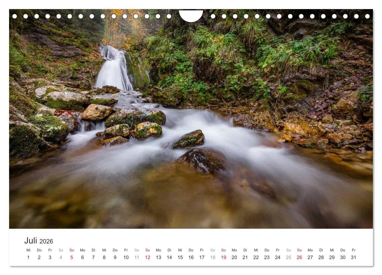 Bild: 9783457976142 | Wasserfälle Europas (Wandkalender 2026 DIN A4 quer), CALVENDO...