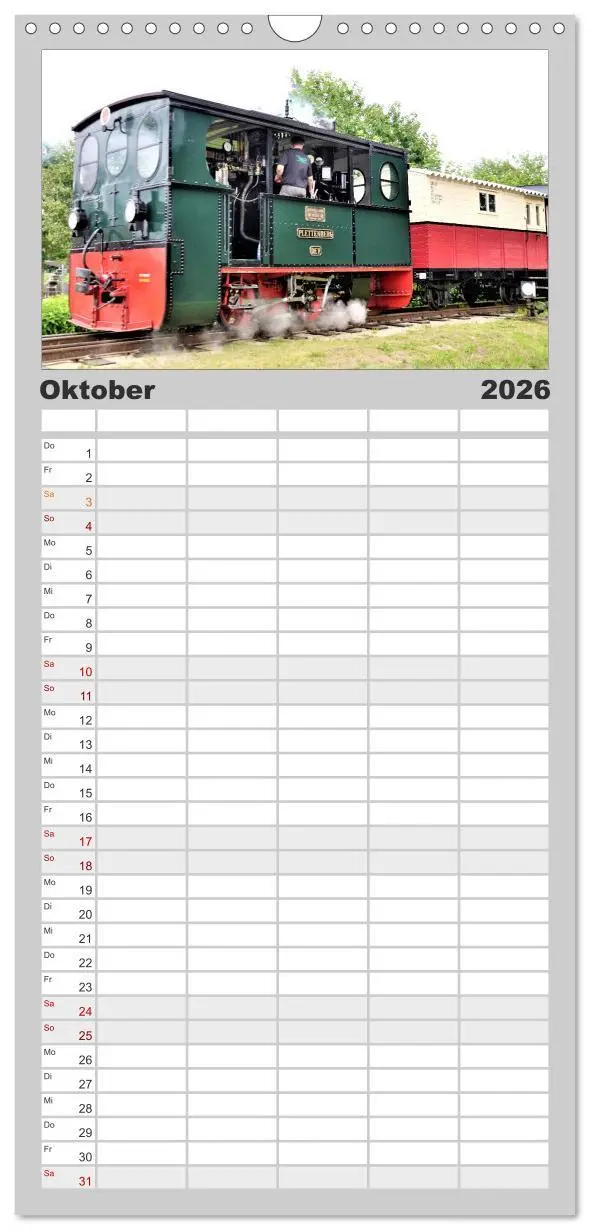Bild: 9783516516142 | Familienplaner 2026 - Dampflok-Nostalgie - schwere Lokomotiven mit...