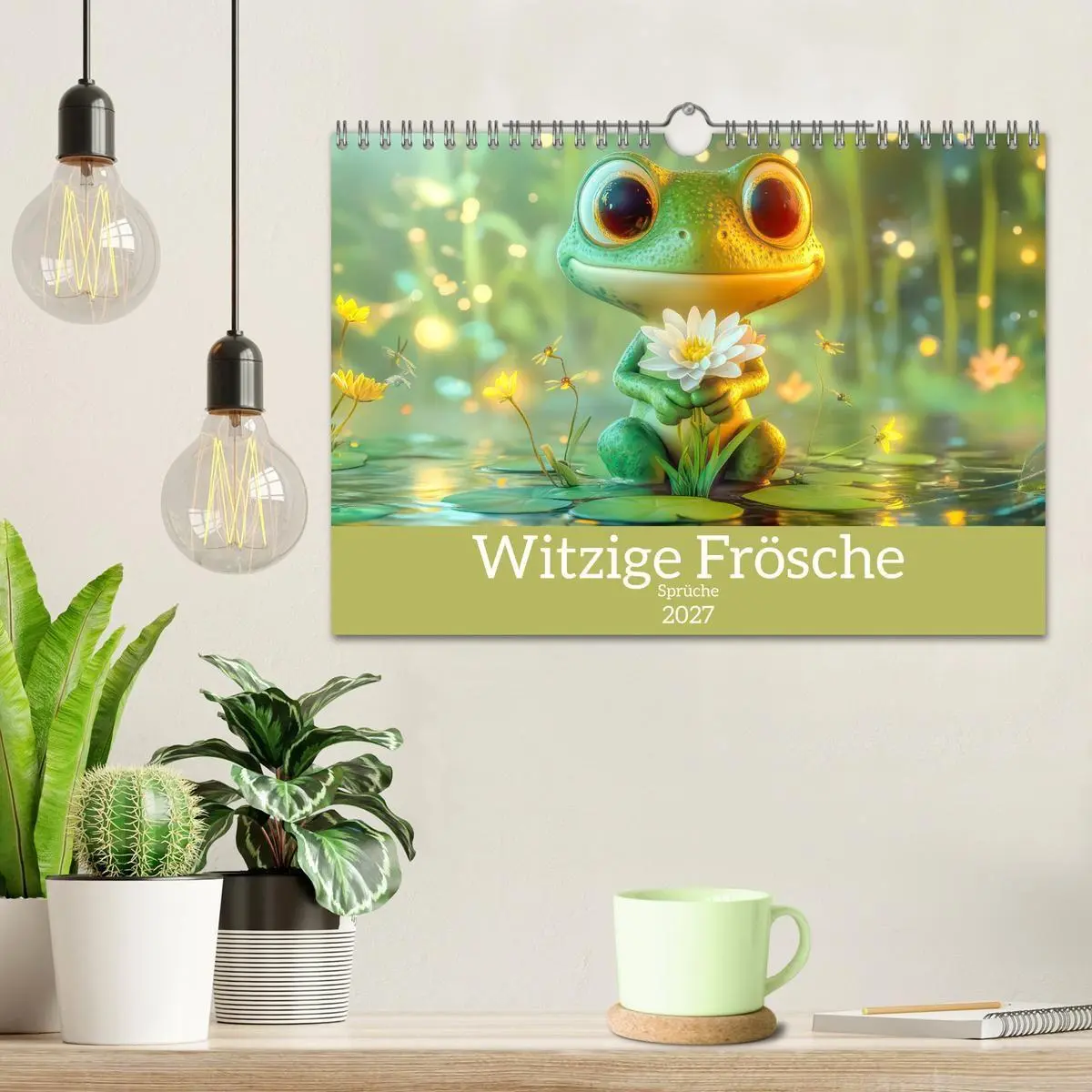 Bild: 9783516996142 | Witzige Frösche - Sprüche (Wandkalender 2027 DIN A4 quer), CALVENDO...