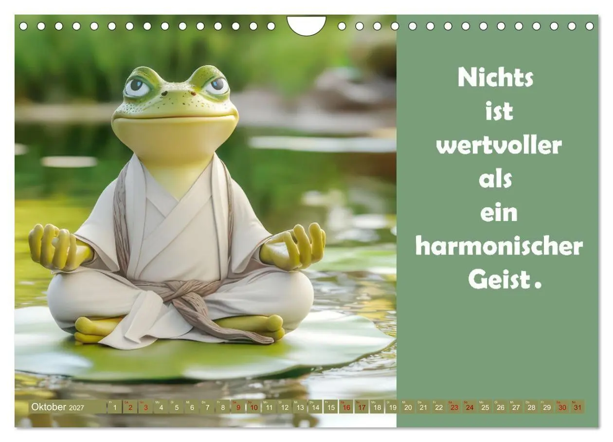 Bild: 9783516996142 | Witzige Frösche - Sprüche (Wandkalender 2027 DIN A4 quer), CALVENDO...