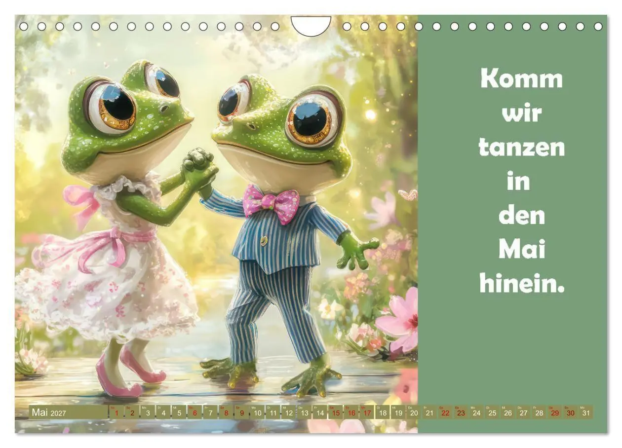 Bild: 9783516996142 | Witzige Frösche - Sprüche (Wandkalender 2027 DIN A4 quer), CALVENDO...