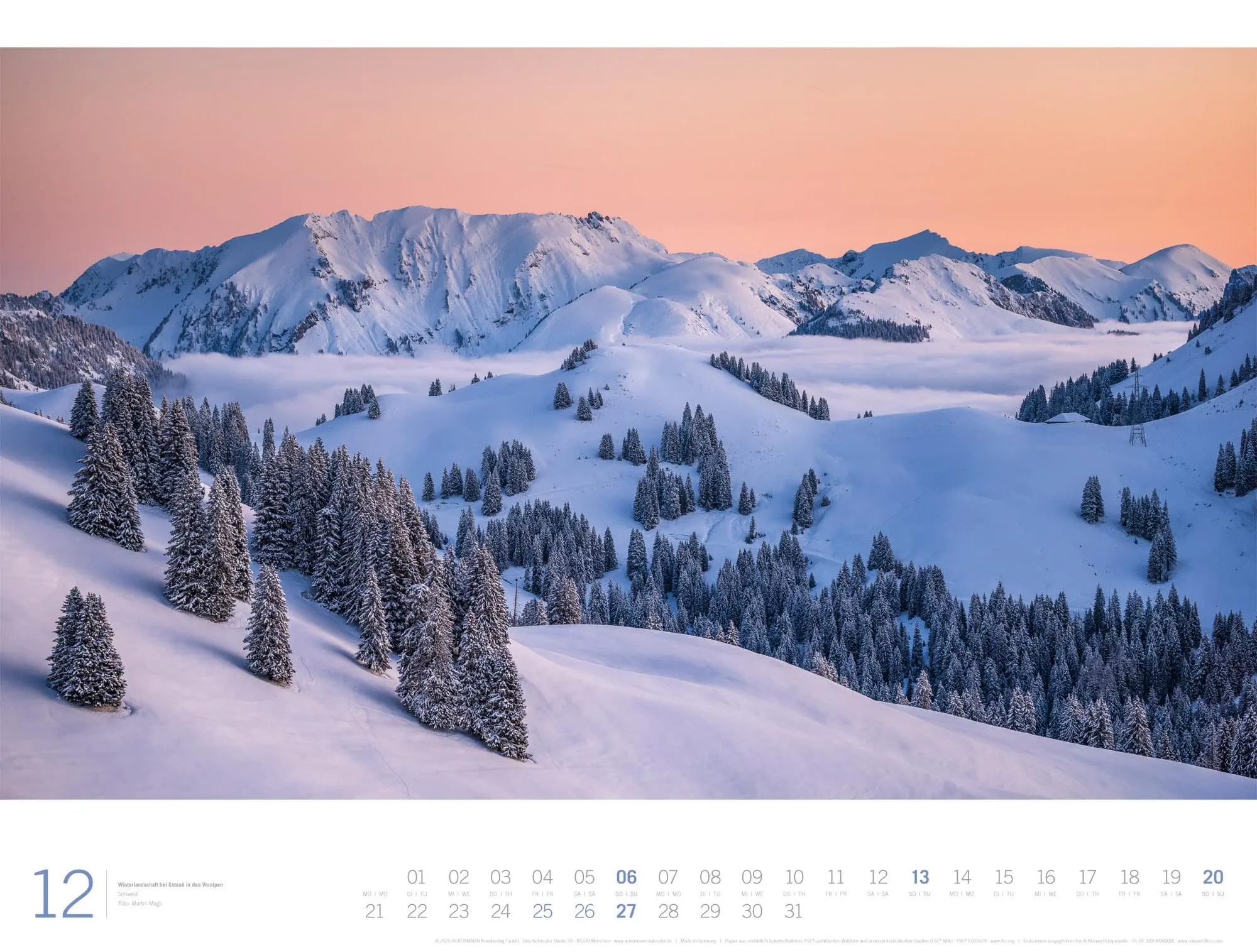 Bild: 9783838436142 | Planet Earth Gallery Kalender 2026 | Ackermann Kunstverlag GmbH | 2026