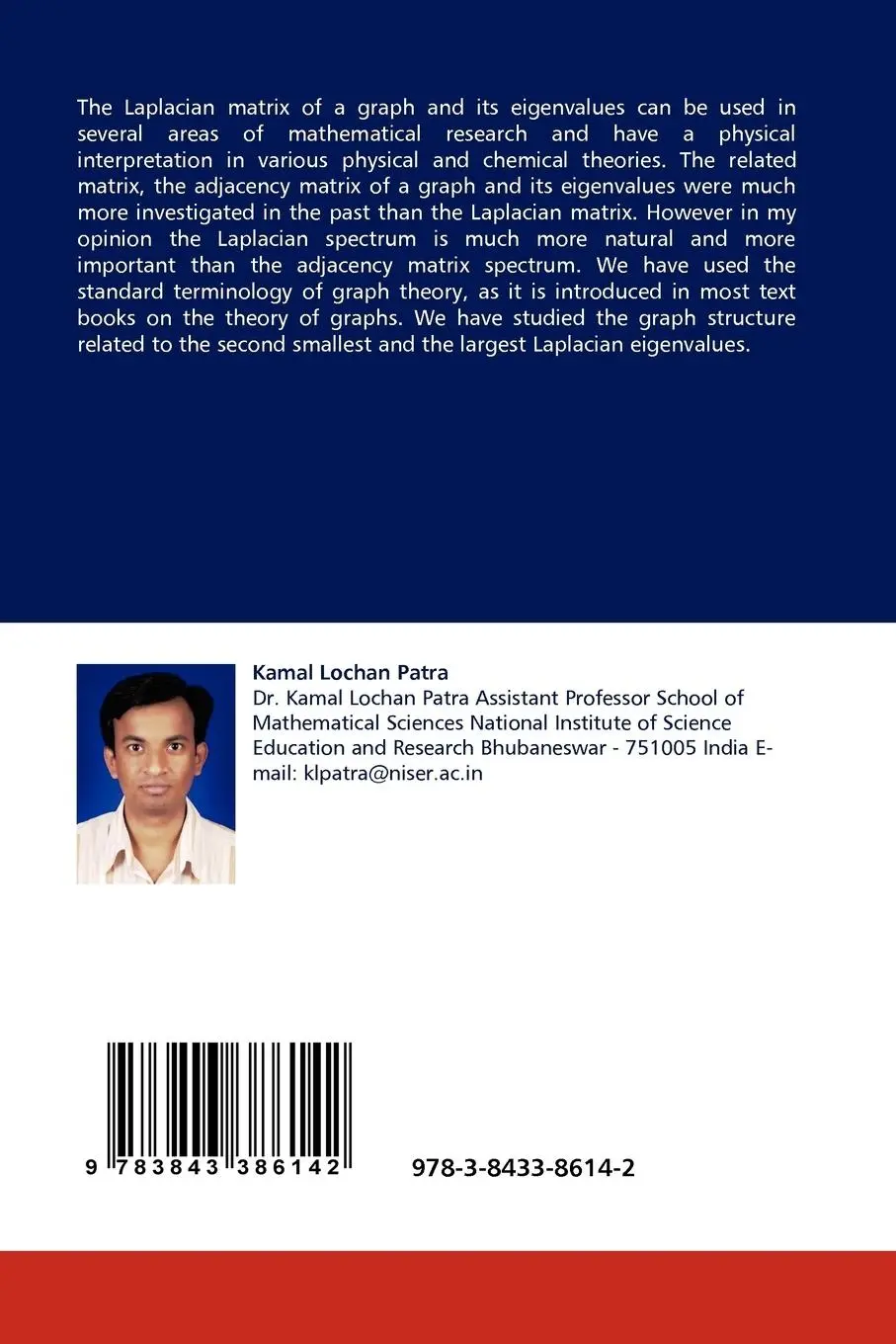 Rückseite: 9783843386142 | Laplacian Spectrum and Graph Structure | Kamal Lochan Patra | Buch
