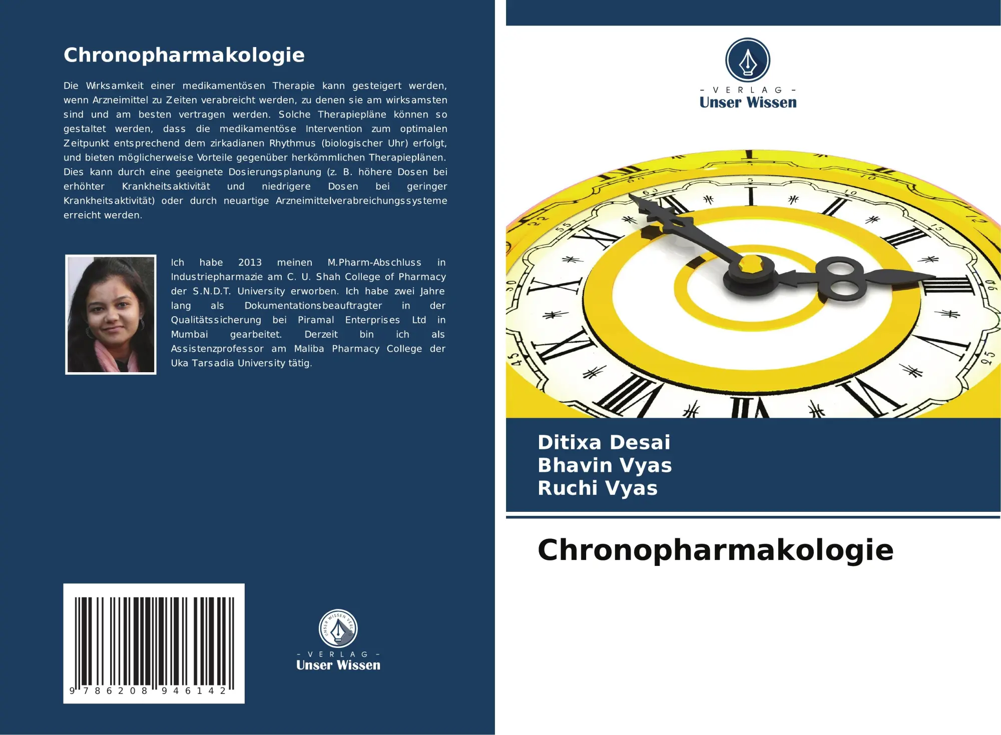 Cover: 9786208946142 | Chronopharmakologie | Ditixa Desai (u. a.) | Taschenbuch | 52 S.