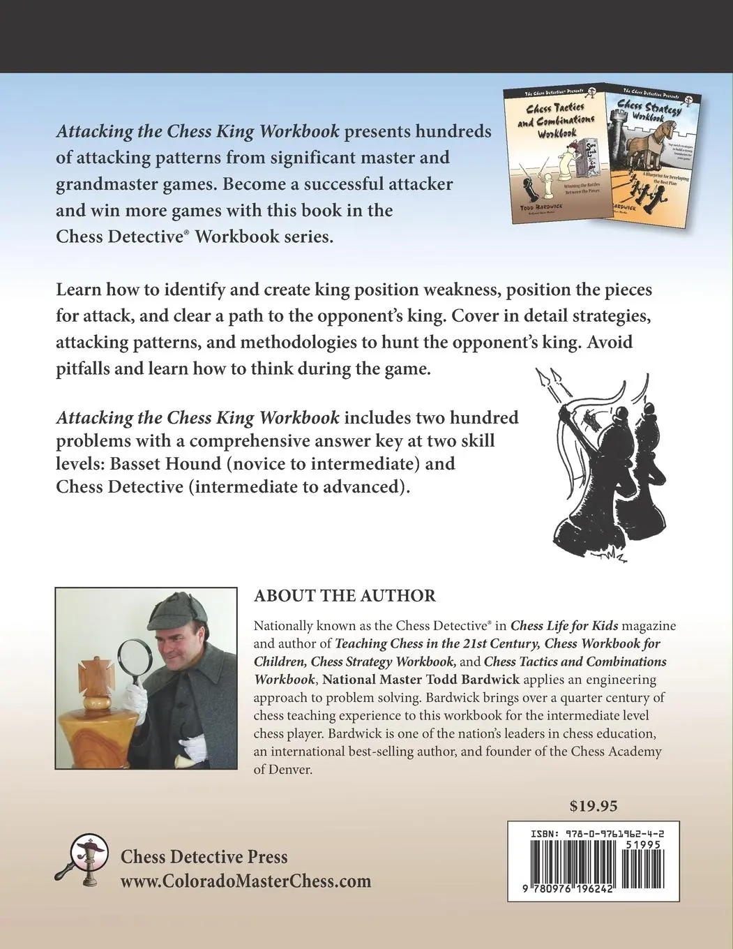 Rückseite: 9780976196242 | Attacking the Chess King Workbook | Todd Bardwick | Taschenbuch | 2019