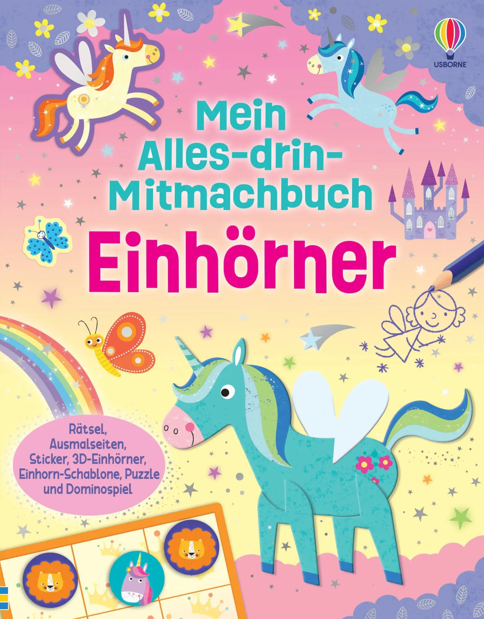 Cover: 9781035706242 | Mein Alles-drin-Mitmachbuch: Einhörner | Kirsteen Robson | Taschenbuch