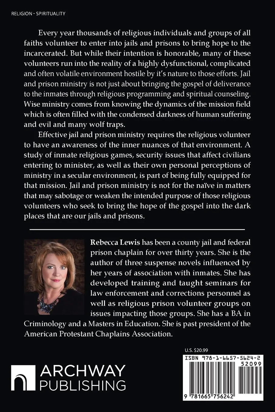 Rückseite: 9781665756242 | Streetwise Prison Ministry | Rebecca Lewis | Taschenbuch | Englisch