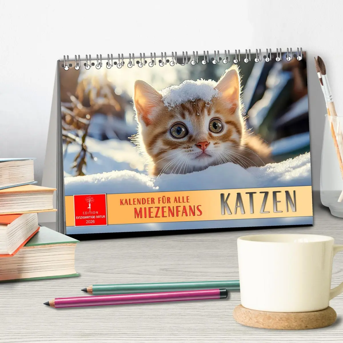 Bild: 9783457276242 | Katzen - Kalender für alle Miezenfans (Tischkalender 2026 DIN A5...