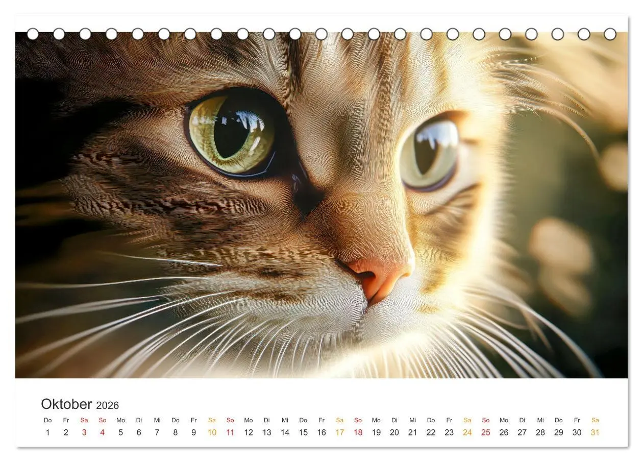 Bild: 9783457276242 | Katzen - Kalender für alle Miezenfans (Tischkalender 2026 DIN A5...