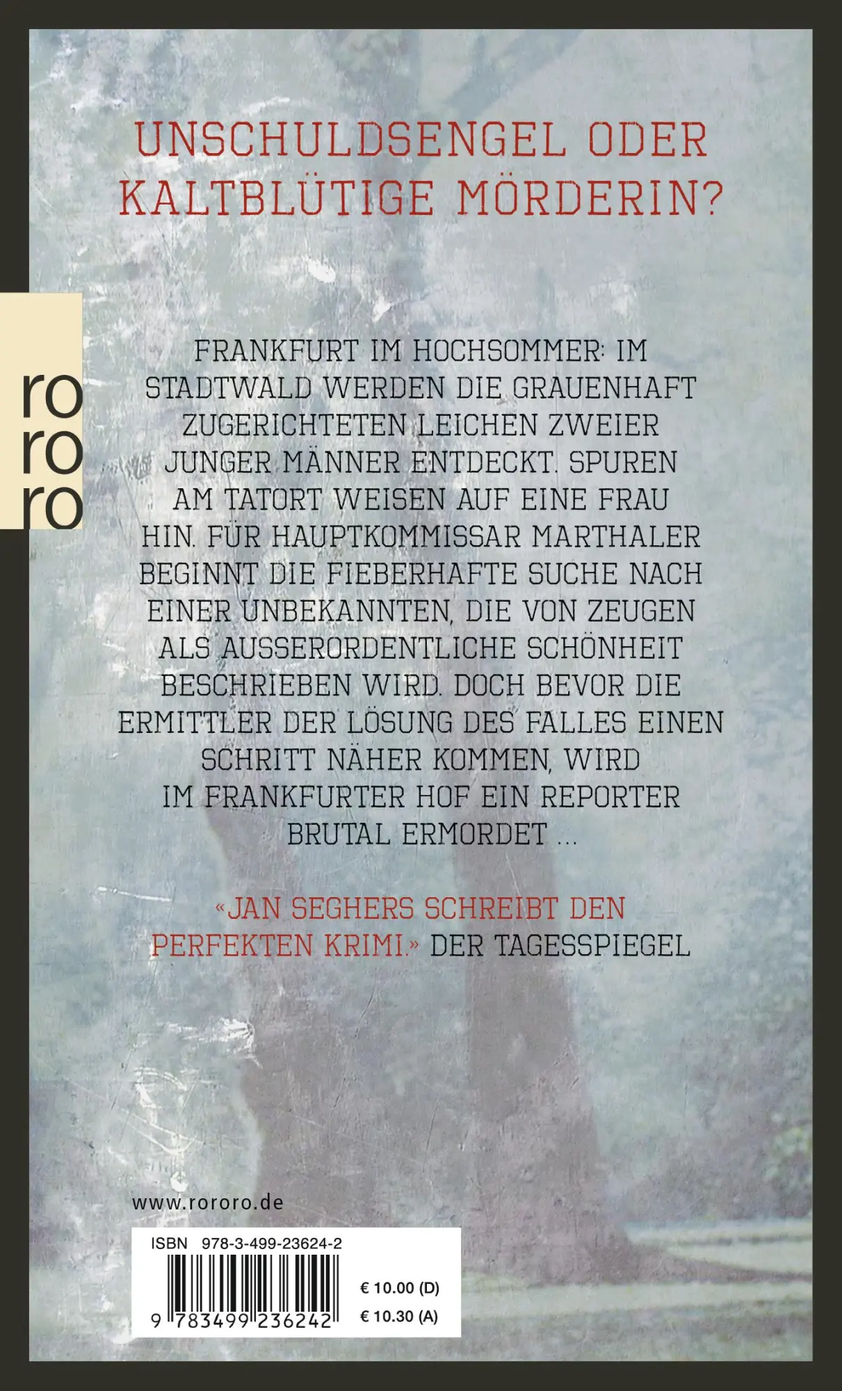 Rückseite: 9783499236242 | Ein allzu schönes Mädchen | Frankfurt-Krimi | Jan Seghers | Buch