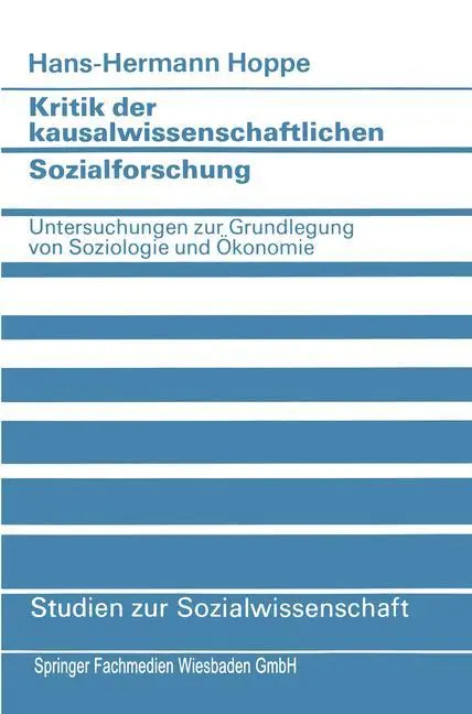 Cover: 9783531116242 | Kritik der kausalwissenschaftlichen Sozialforschung | Hoppe | Buch