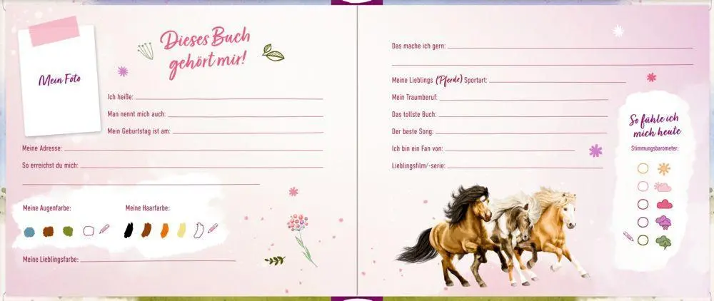 Bild: 4050003726342 | Freundebuch. Meine Freundinnen und Freunde (Pferdefreunde) | Gerigk