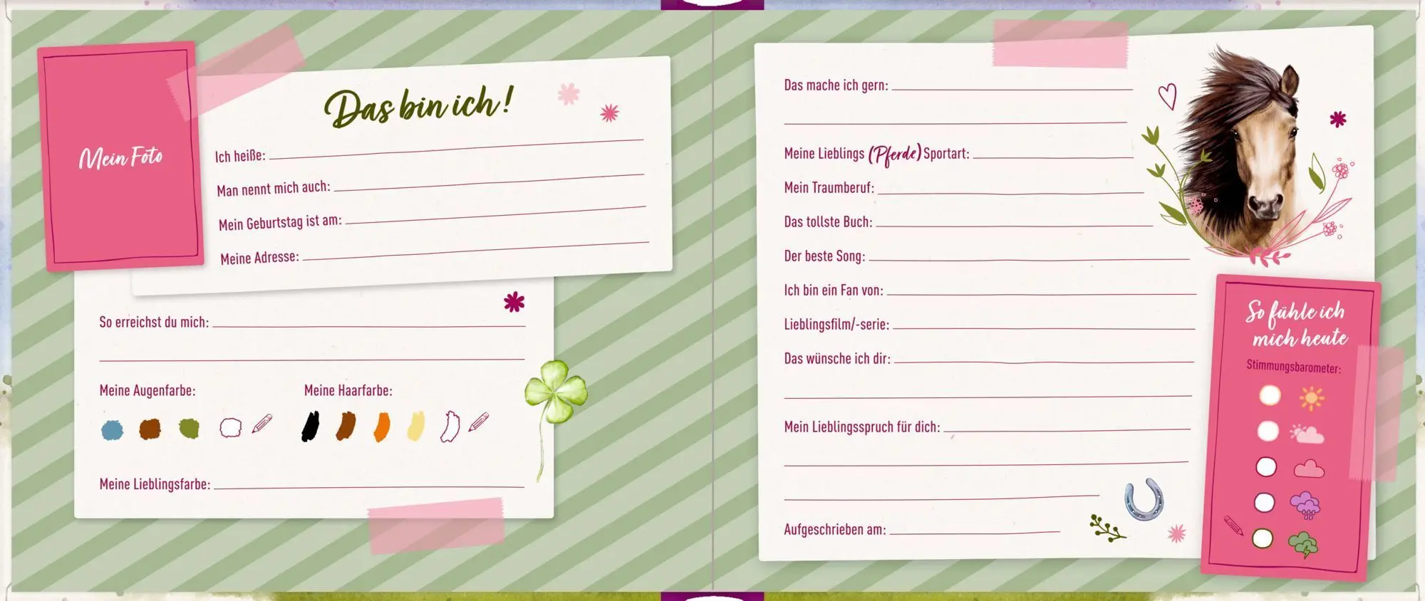 Bild: 4050003726342 | Freundebuch - Meine Freundinnen und Freunde | (Pferdefreunde) | Gerigk