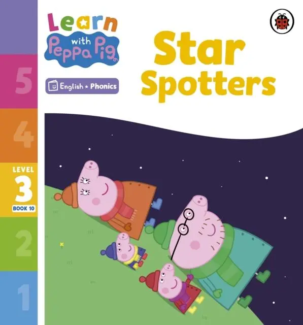 Cover: 9780241576342 | Learn with Peppa Phonics Level 3 Book 10 - Star Spotters (Phonics...