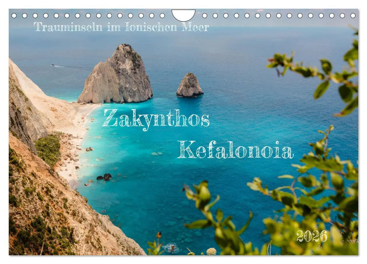 Cover: 9783457576342 | Zakynthos und Kefalonia Trauminseln im Ionischen Meer (Wandkalender...