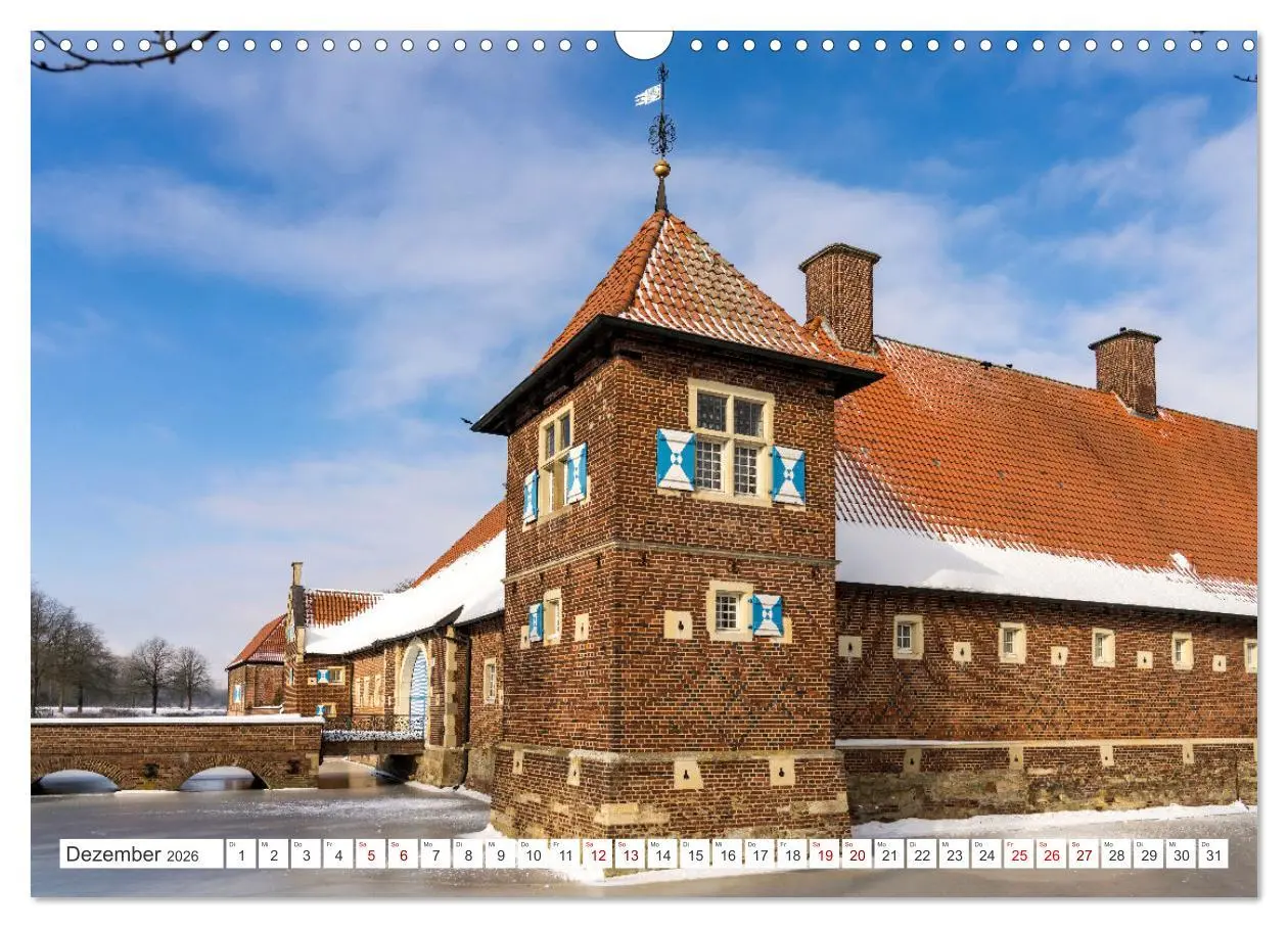 Bild: 9783457646342 | Wasserschlösser im Münsterland (Wandkalender 2026 DIN A3 quer),...