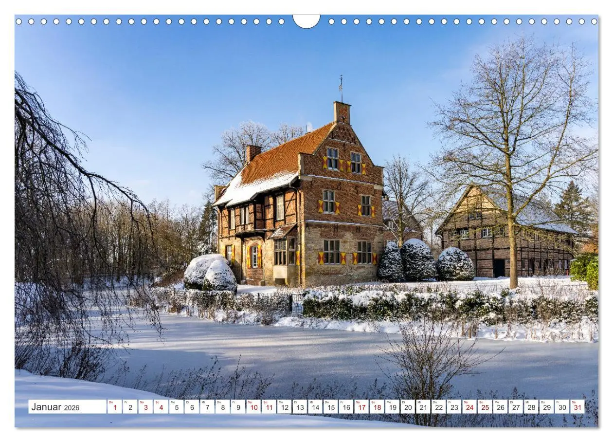 Bild: 9783457646342 | Wasserschlösser im Münsterland (Wandkalender 2026 DIN A3 quer),...